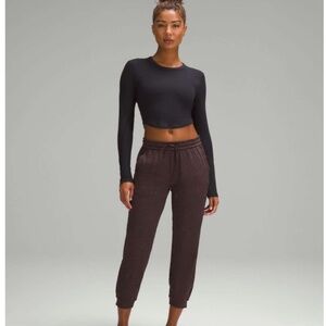 Lululemon Soft Jersey Classic-Fit Mid-Rise Jogger Heathered Dark Espresso